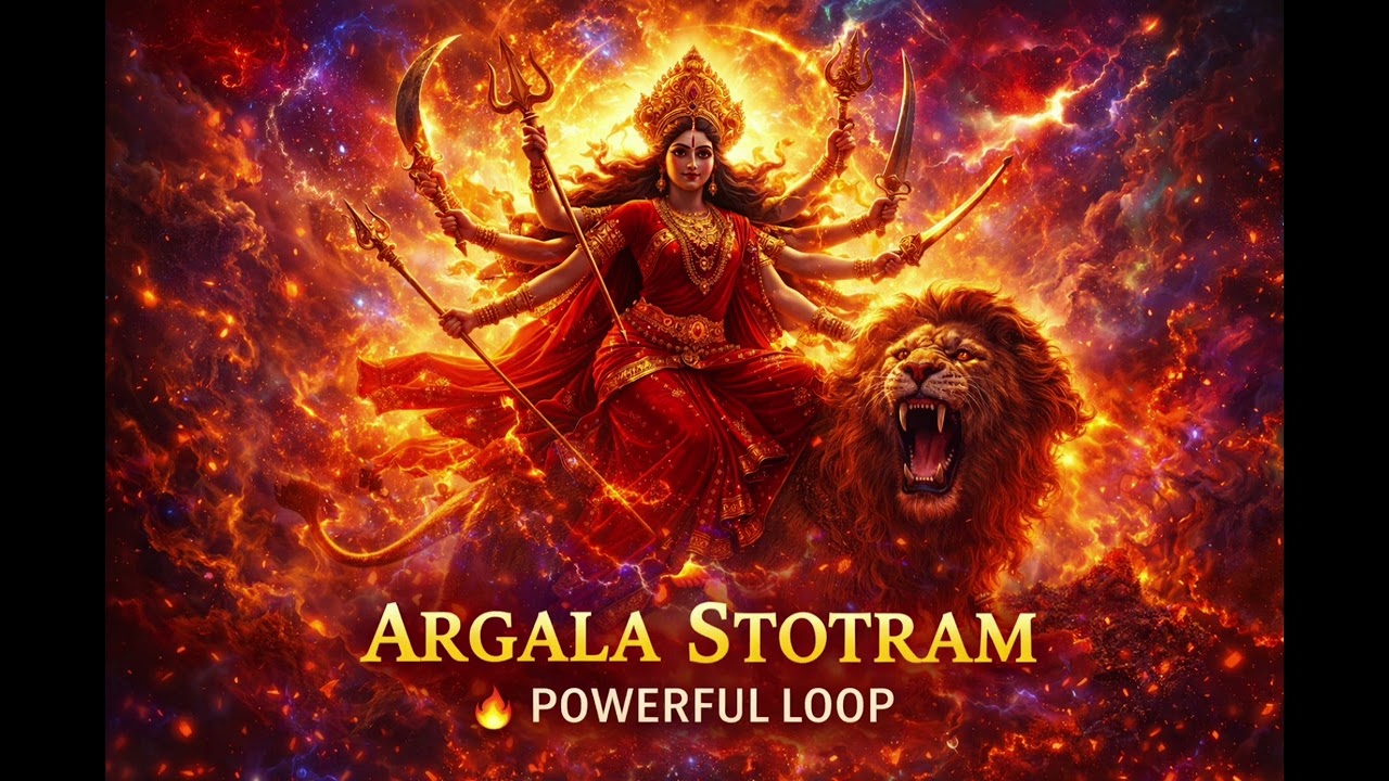 🔥 3 Minutes Argala Stotram Loop | Instant Divine Protection | Durga Shakti Energy ⚡