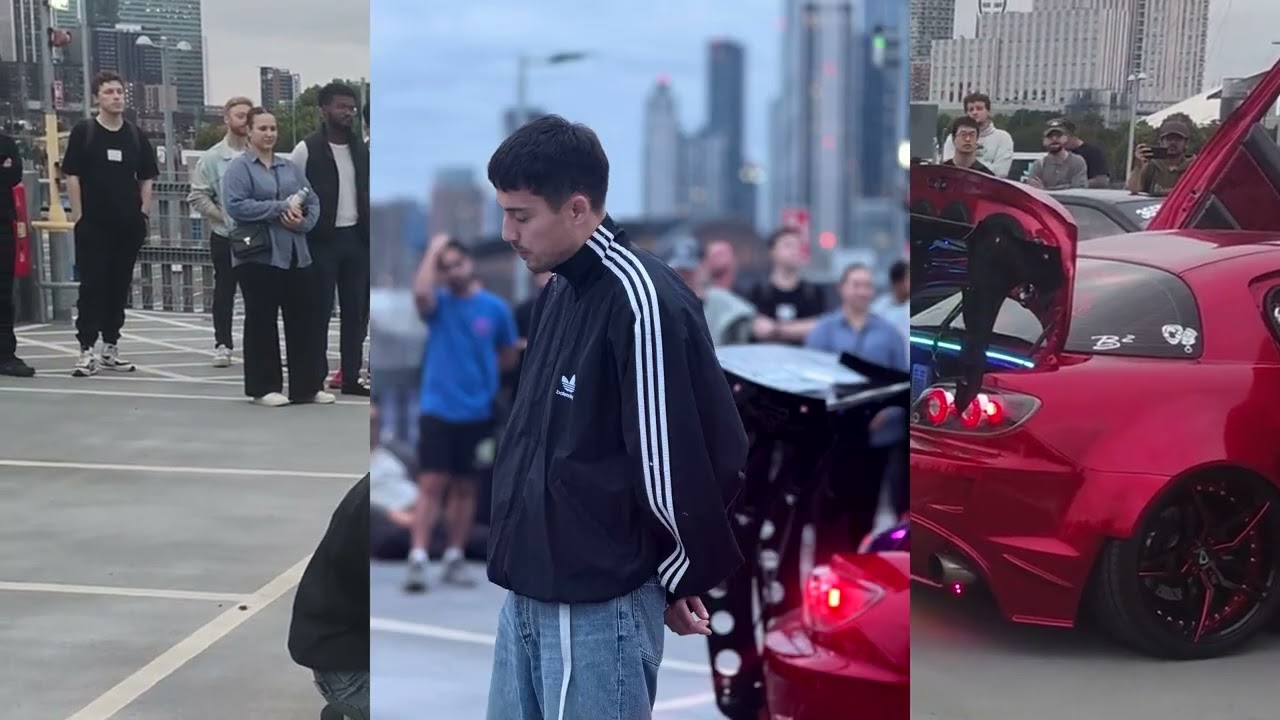 EDEN teases new album "DARK" in london through the speakers of an rx-8