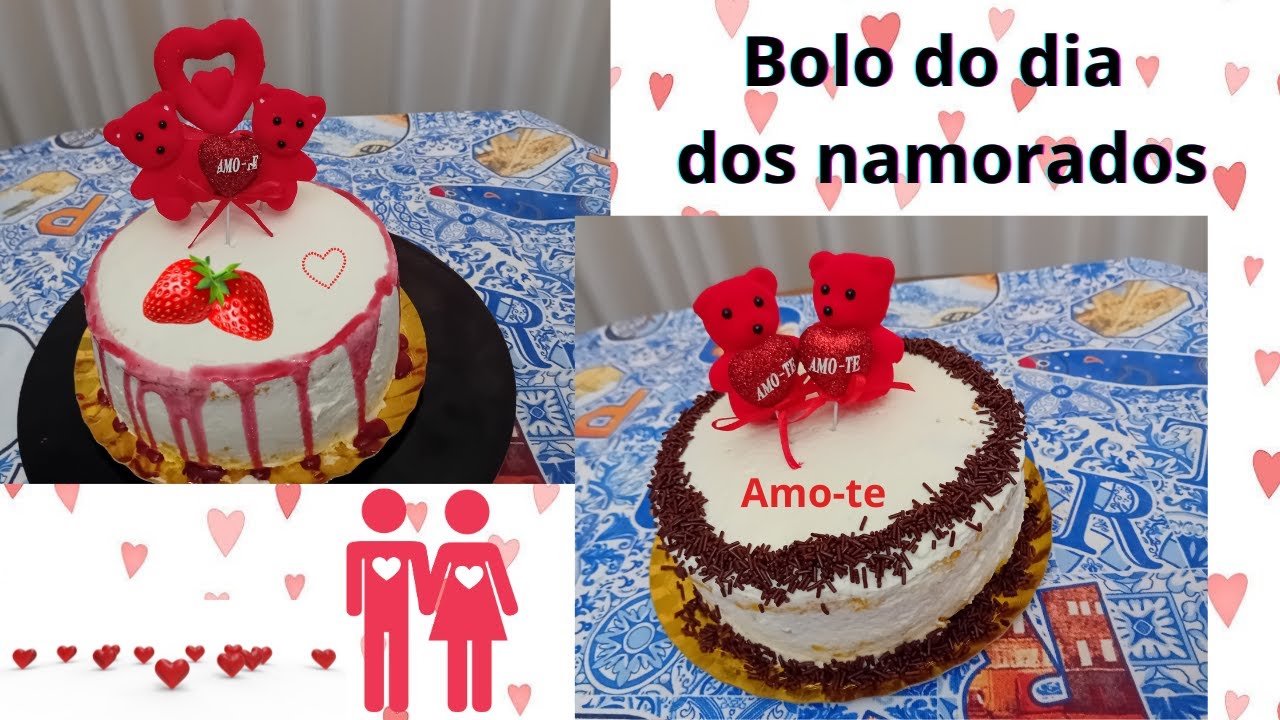 O Bolo do Amor ❤️️🌹Dia de San Valentin💞 faça o seu proprio bolo