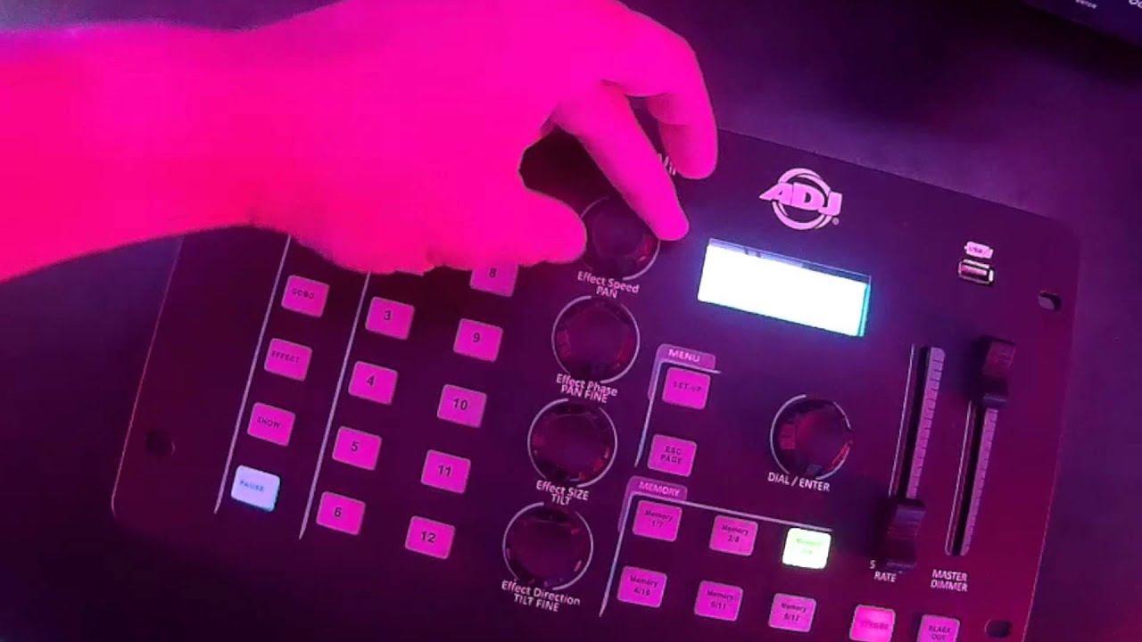 CHecking out the ADJ NE1 Lighting controller