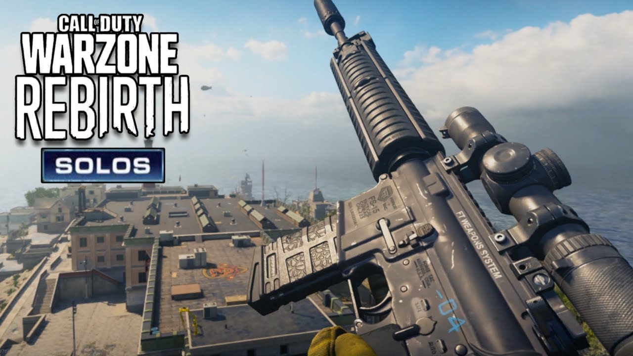 M110 SASS (M4A1) & MP5A3 (MP5) on Call of Duty Warzone Rebirth Island Solos PS5 Gameplay