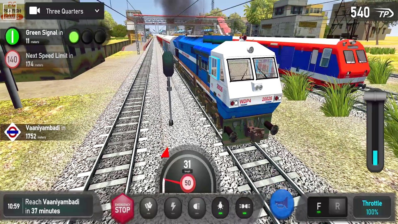 Rajdhani Express Train Driving in Indian Train Simulator Game Android Gameplay | Train Games to Play