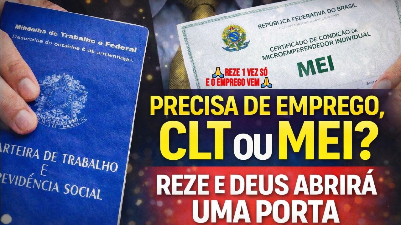 🚪 ORAÇÃO PARA ABRIR PORTAS DE EMPREGO CLT E MEI 💰 | Reze até o final #emprego #oração #mei #oração
