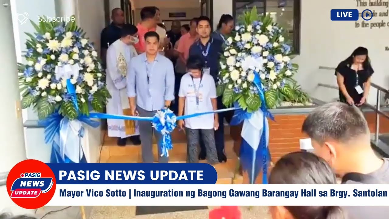 🔴Live: Mayor Vico Sotto INNAUGURATION ng Bagong Barangay Hall | Brgy. Santolan Pasig City