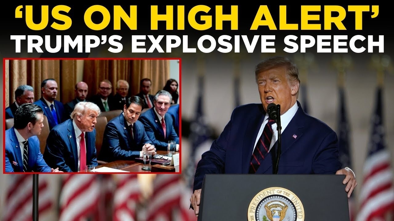 Trump Speech LIVE: Donald Trump Declares War | National emergency at us iran war | US News LIVE