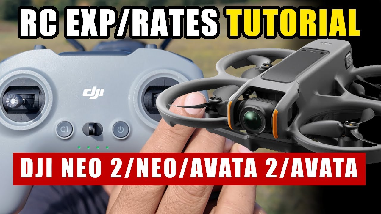 DJI NEO 2 - AVATA 2 - NEO 1 - AVATA 1: IMPOSTA al TOP RC EXP / RATES 🔥 TUTORIALPER VOLARE DA PRO!