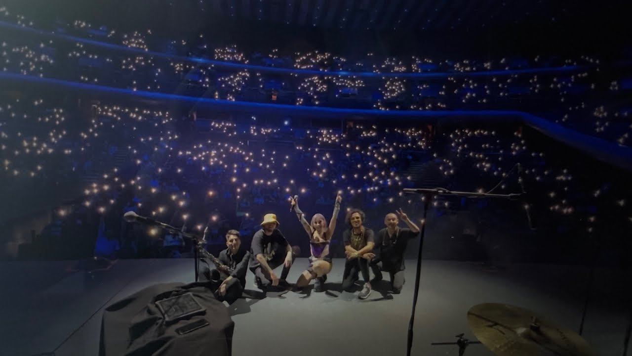 Samantha Barrón con Porter en el Auditorio Nacional