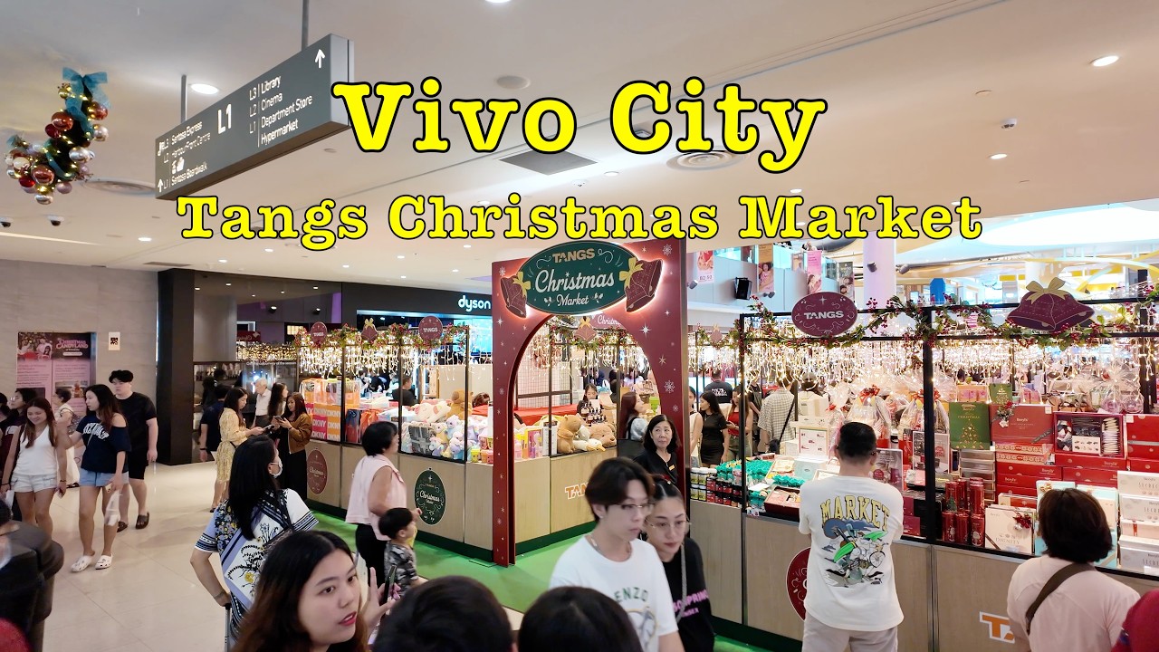 Vivo City Tangs Christmas Market (Till 26 Dec 25) #singapore #christmas #christmasmarket #mascot