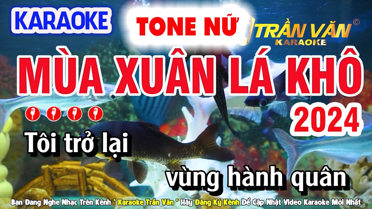 Mùa Xuân Lá Khô Karaoke Tone Nữ Beat Chuẩn Dễ Hát ( Fm _ FA THỨ ) ➤ Nhạc Sống Trần Văn