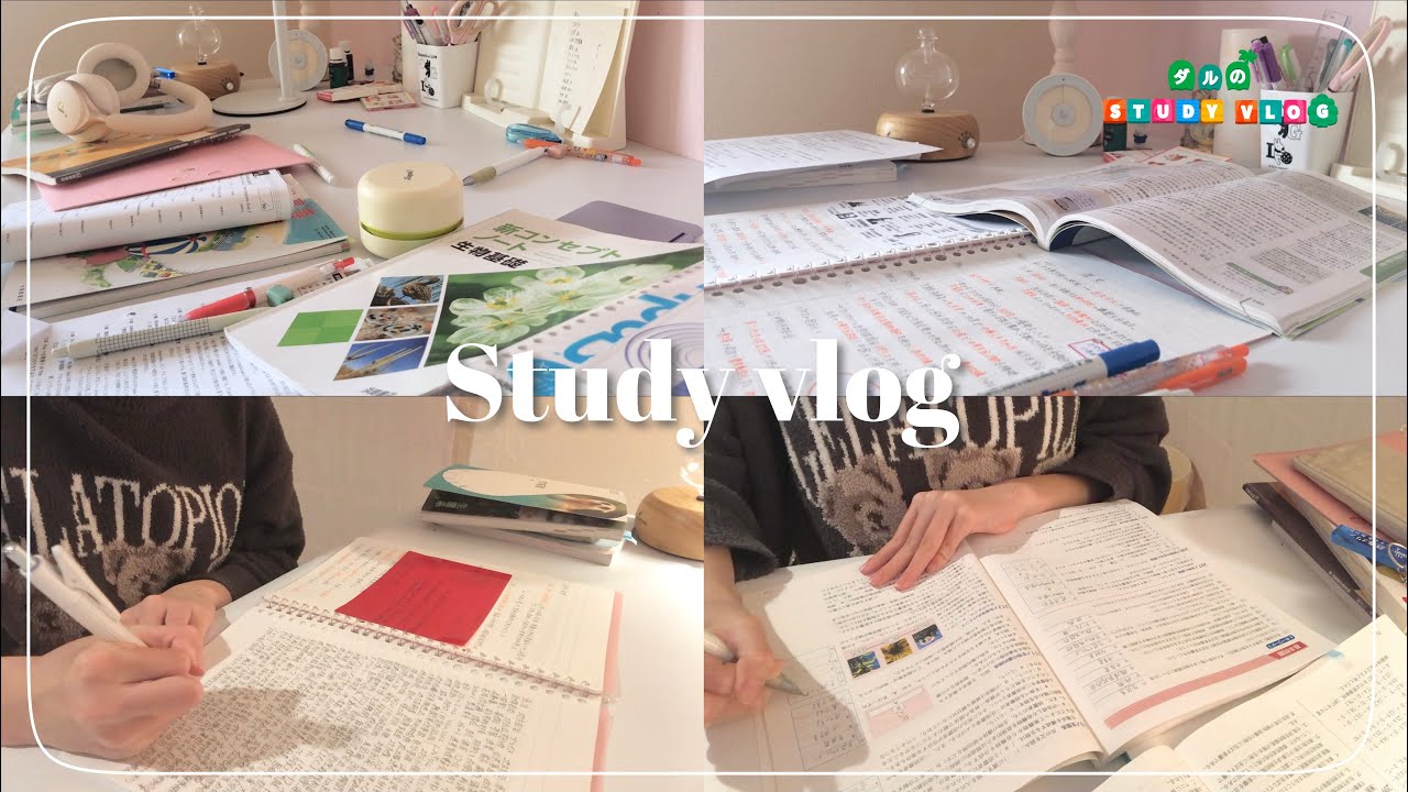 【 study vlog 】テスト直前の詰め込み日🤯 / あつ森風🌳 / モチベ / 高校生 / 中高一貫