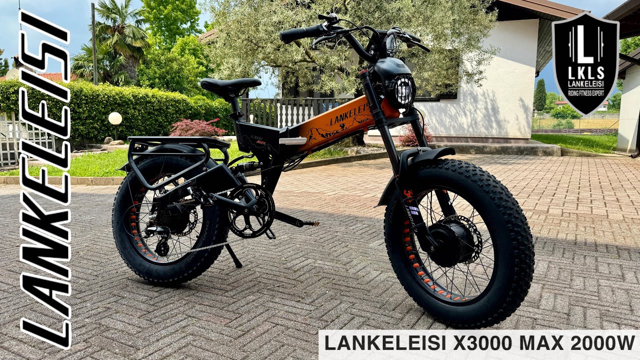 LANKELEISI X3000 MAX Powerful Dual Motor 2000W Foldable Electric Mountain Bike ( 51 km/h Top Speed )