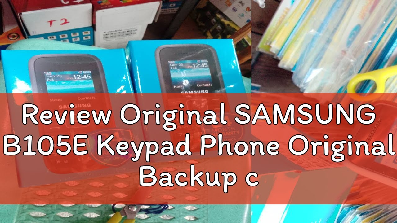 Review Original SAMSUNG B105E Keypad Phone Original Backup cellphone Single Sim mobile phone COD SA