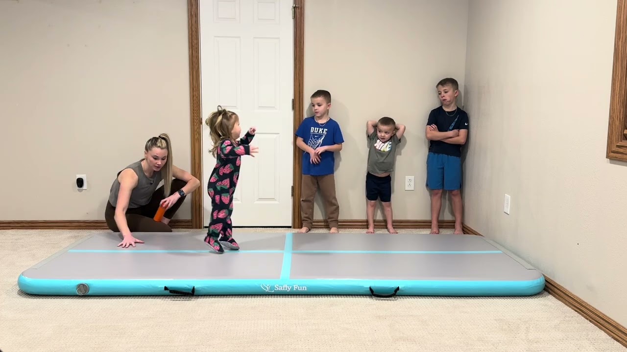 Watch My Kids Play - Inflatable Gymnastics Mat
