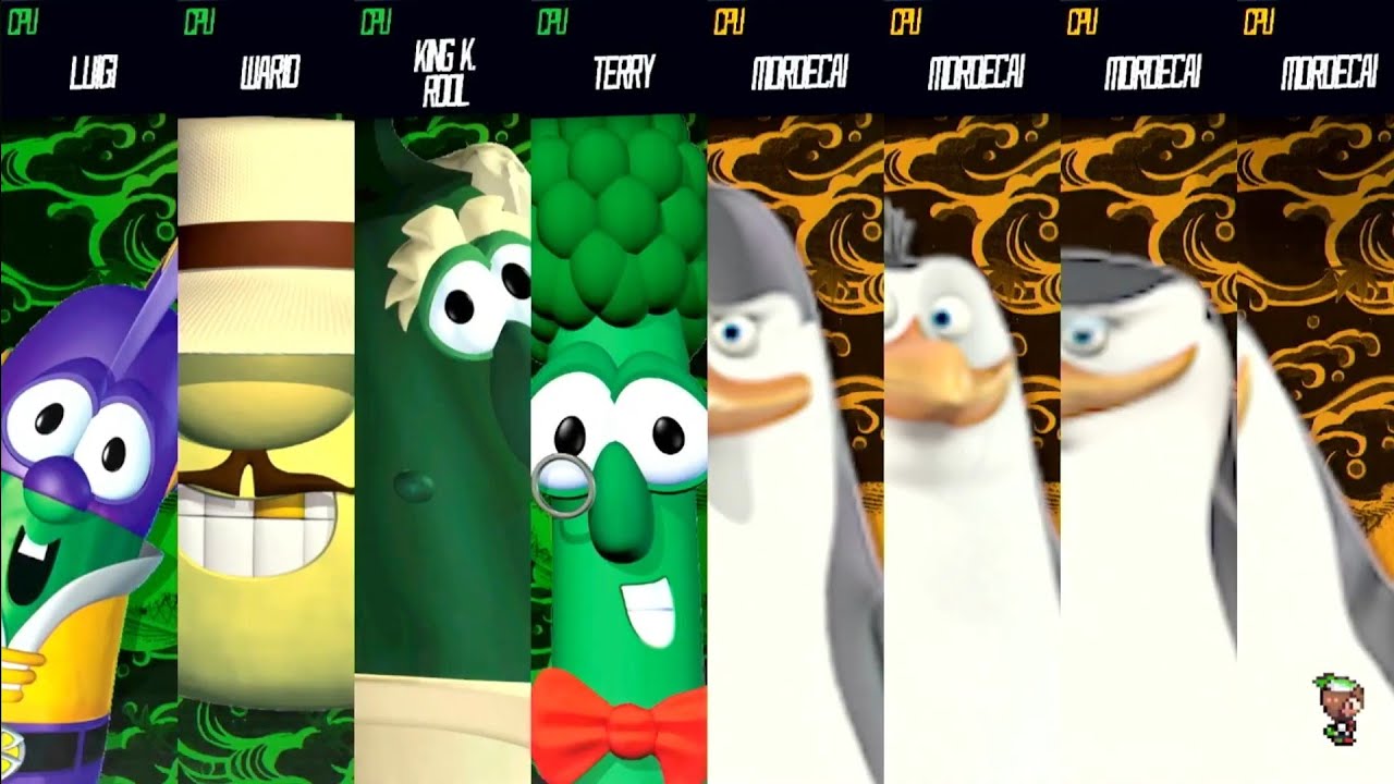 VeggieTales vs. Penguins of Madagascar - Requested Smash Bros Battle