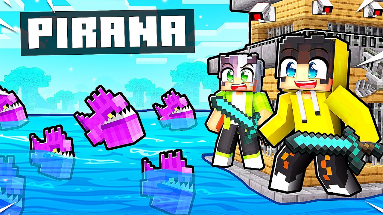 GÜVENLİKLİ EV Mİ, PİRANA ORDUSU MU? 🐟 | Minecraft