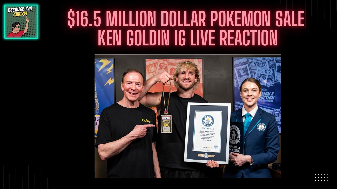 $16.5 Million Dollar Pokemon Sale Ken Goldin IG Live Reaction