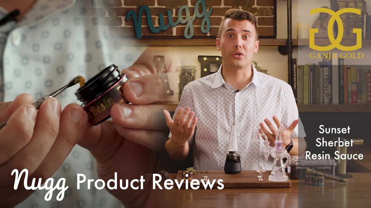 Ganja Gold Sunset Sherbet Indica Live Resin Sauce ft. The Puffco Peak (Nugg 2019 Concentrate Review)