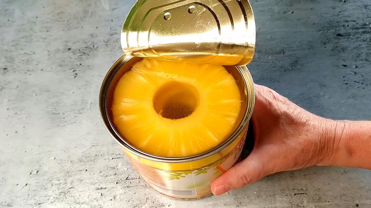 INCREÍBLE RECETA CON UN BOTE DE PIÑA, SIN HORNO, 4 INGREDIENTES, SENCILLAMENTE DELICIOSA