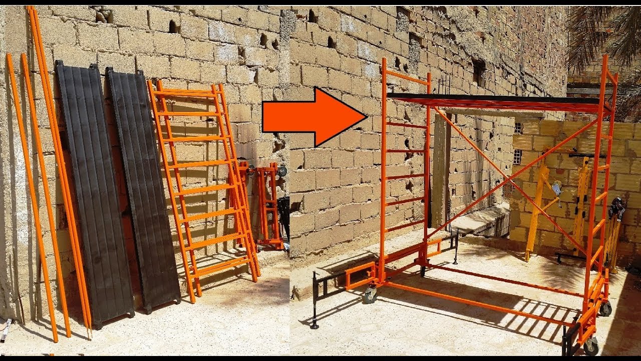 سقالة (Échafaudage) من تصميمي الخاص   Scaffolding of my own design