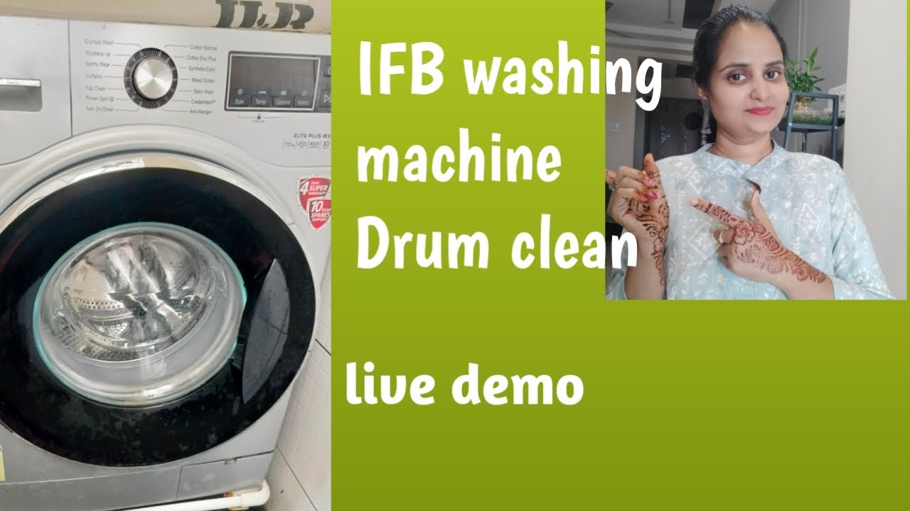 IFB washing machine Tub clean process in Telugu .ఇక  మీ బట్టలు తల తలా మెరిసి పోవాల్సిందే