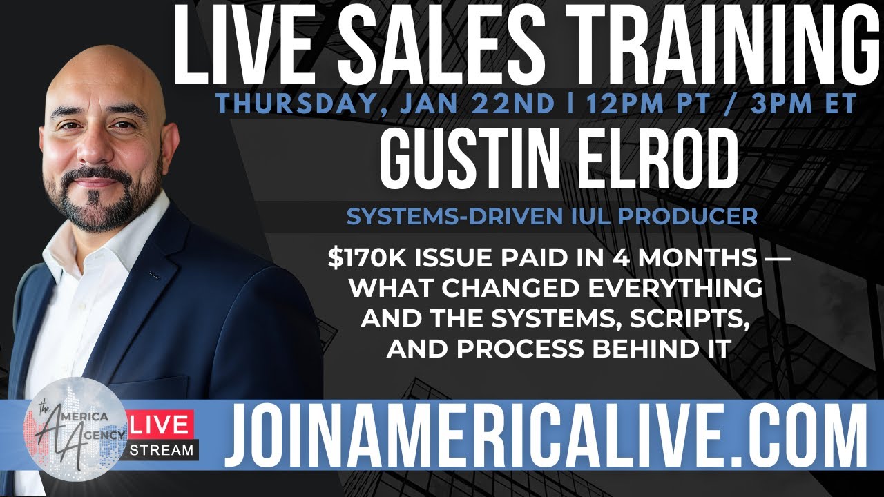 Live Sales Training with Gustin Elrod