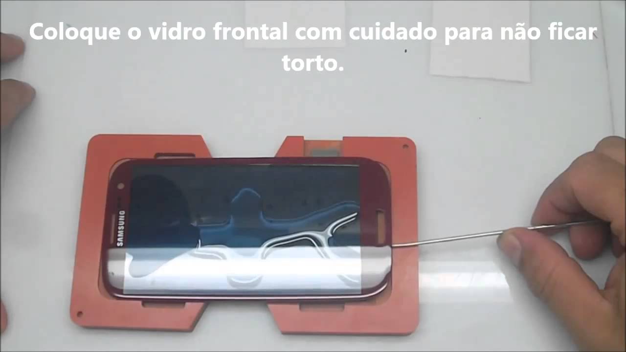 Tutorial de como usar a cola UV líquida para LCD celulares e tablets Galaxy e iPhone