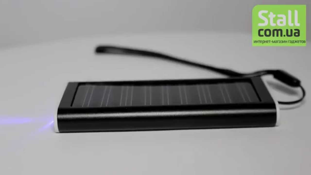 Солнечная батарея для телефона с аккумулятором 1350 mAh