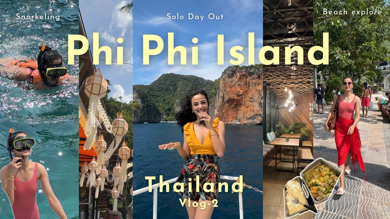 Solo in Thailand ✨Phi Phi Island🏝️ Snorkeling, Beach Tour, Loving & Chasing Life | Thailand Vlog-2