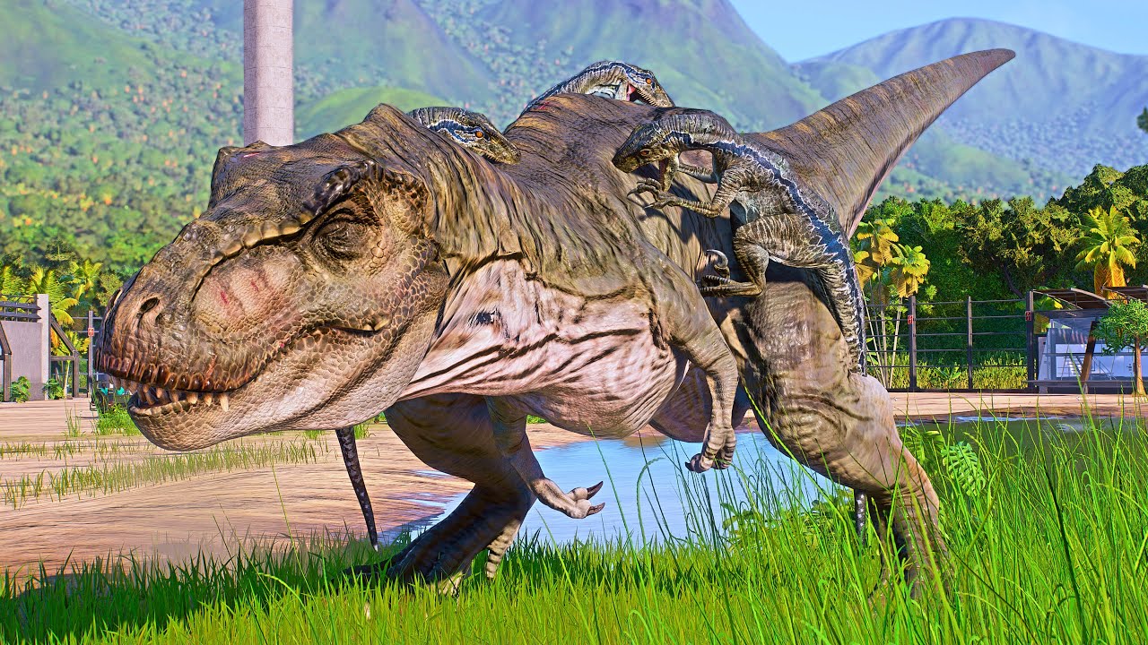 Velociraptor's EPIC HUNT! | T-Rex & Acrocanthosaurus Animation Showcase 🦖
