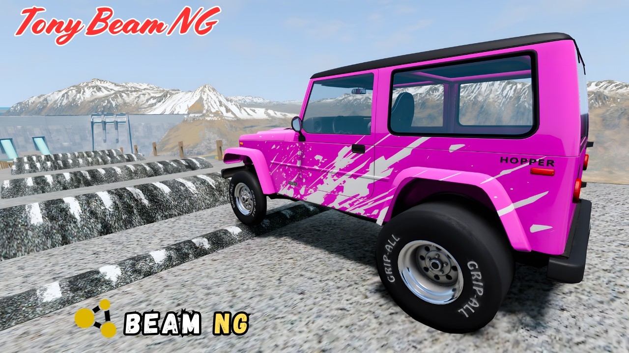 Pink Hopper Adventure in BeamNG drive