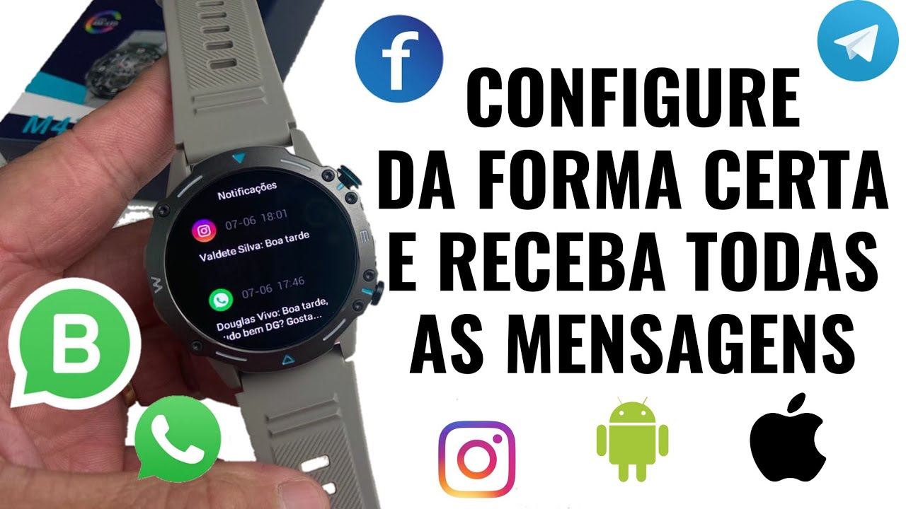 COMO CONECTAR SMARTWATCH COLMI M42 NO APLICATIVO FITCLOUDPRO - É POR ISSO QUE NÃO CHEGA MENSAGENS!