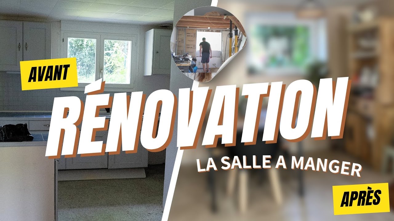 AVANT/APRES : LA SALLE A MANGER.