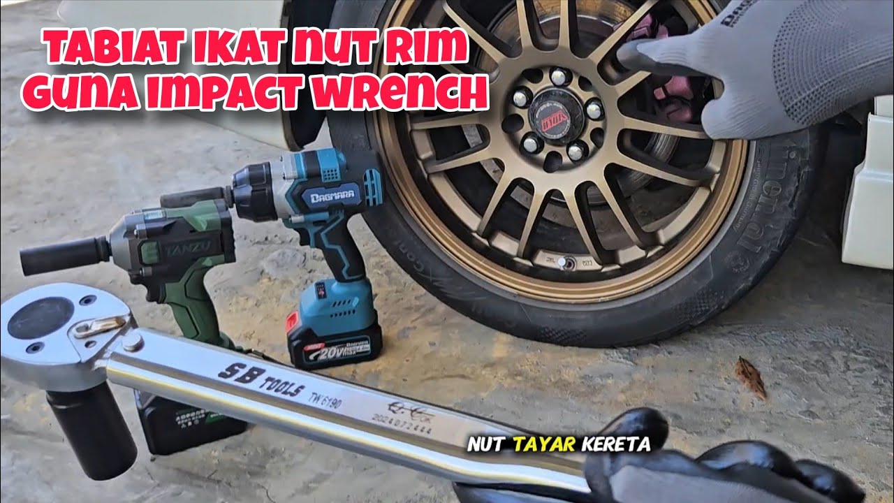 Tanzu vs Dagmara Impact wrench cordless || Tork Nut Rim Kereta