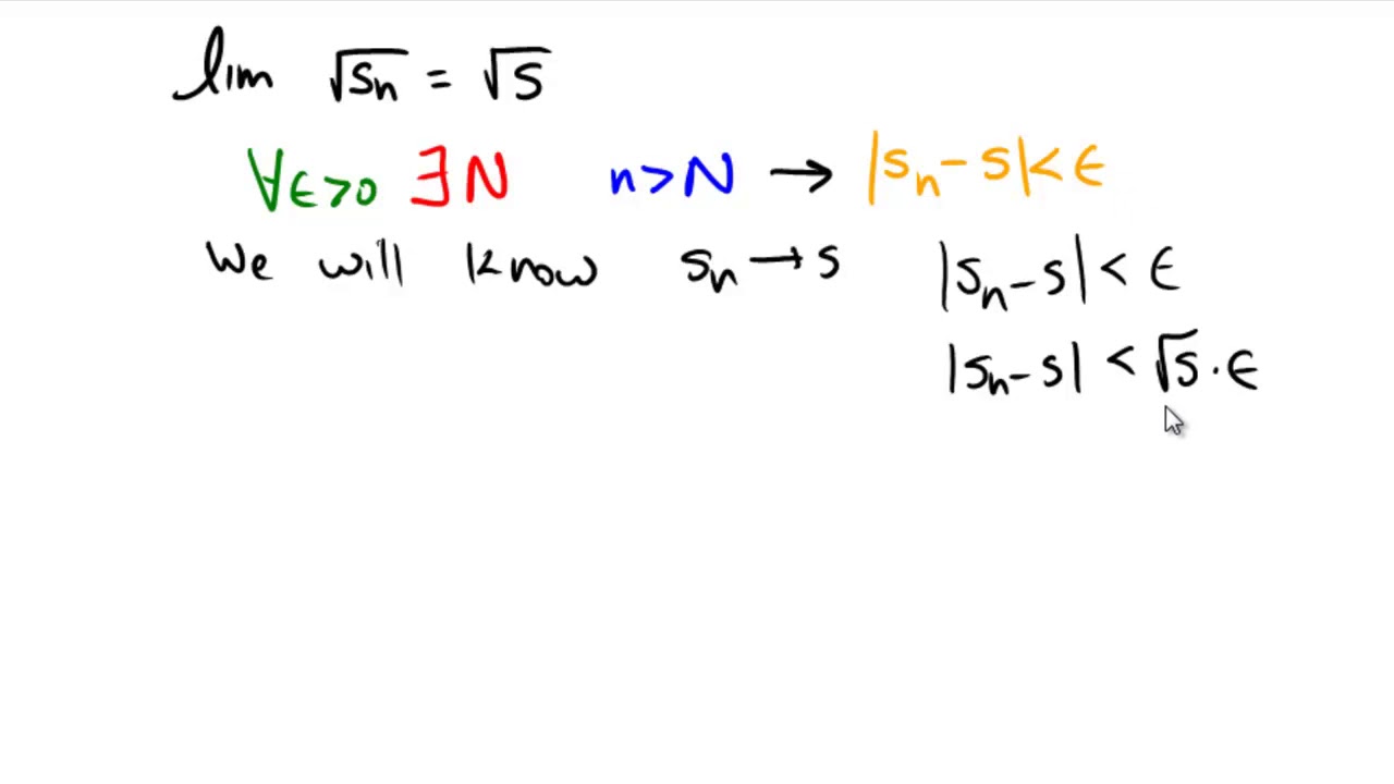 Epsilon-N proof with an already existing sequence
