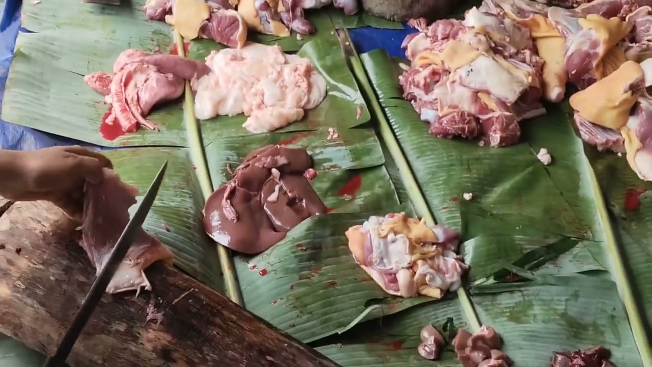 Amazing Mutton Nepali Cutting Skill Live In Assam...