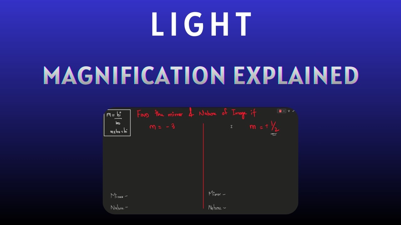 Magnification Explained in 1 Shot 🚀 | Class 10 Boards 2026