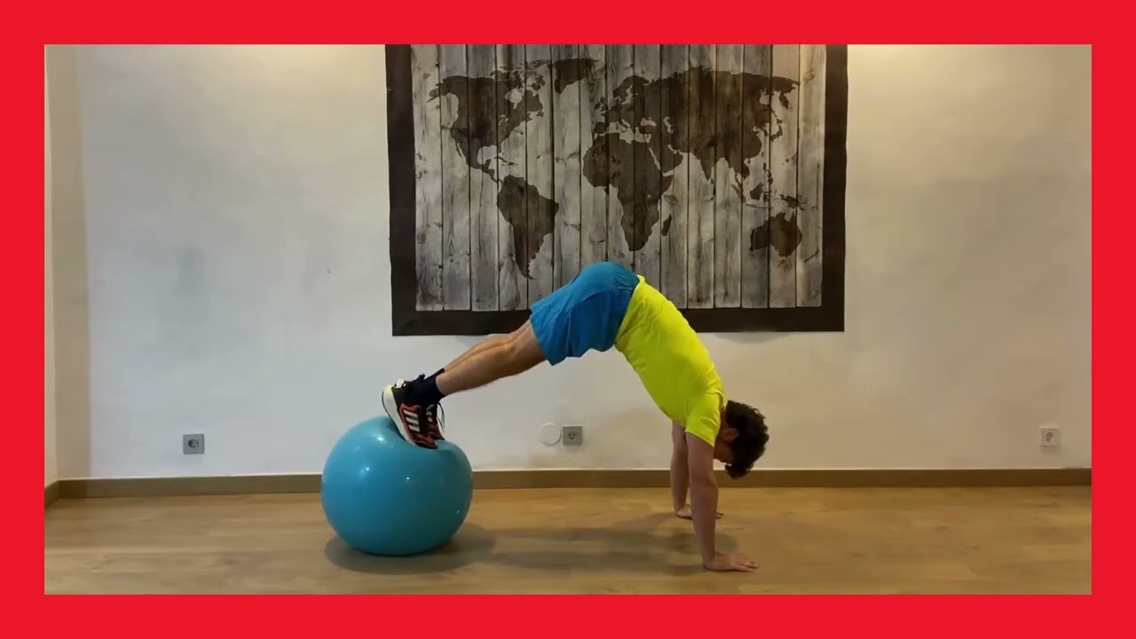 Tonificación hombros con Fitball. Nivel avanzado