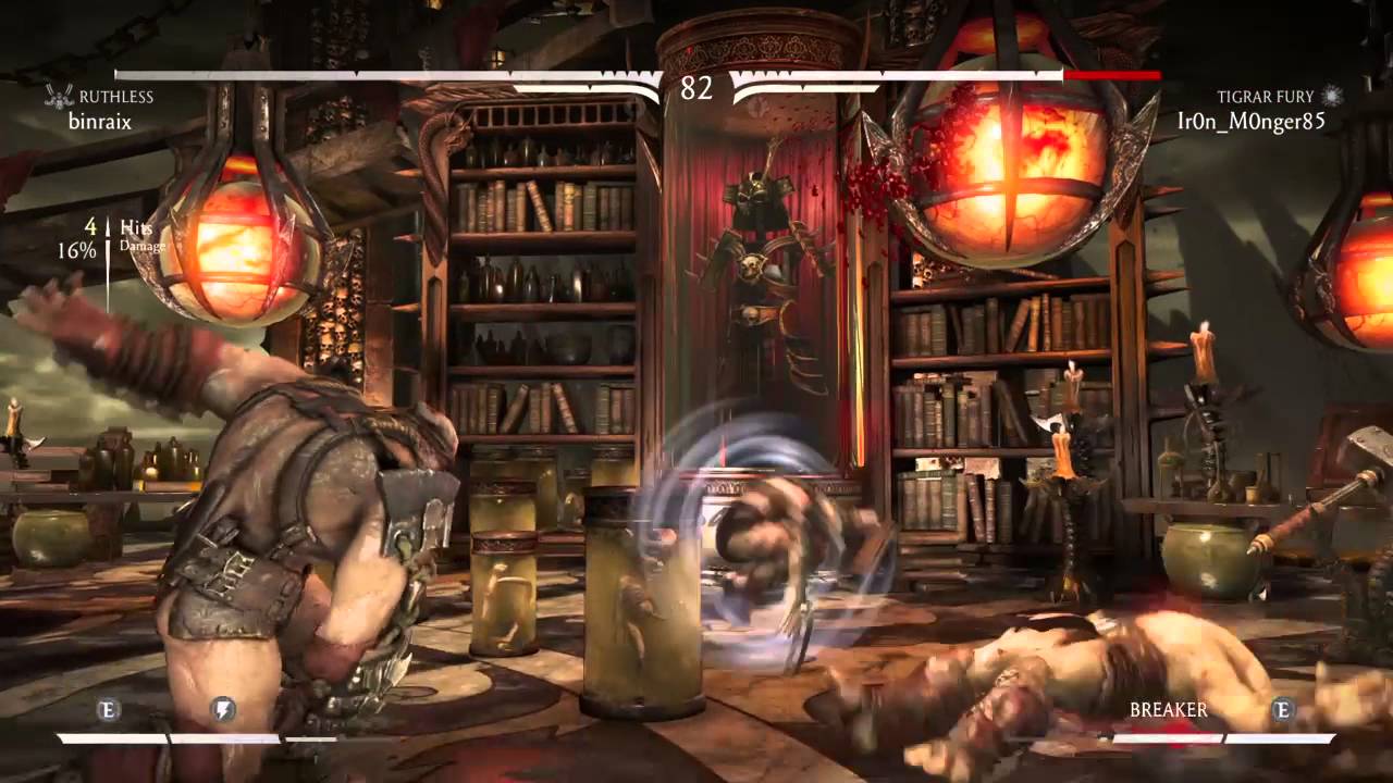 Mortal Kombat X: binraix (Ruthless) vs Ir0n_M0nger85 (Kuatan Worrior) - not so master of combat