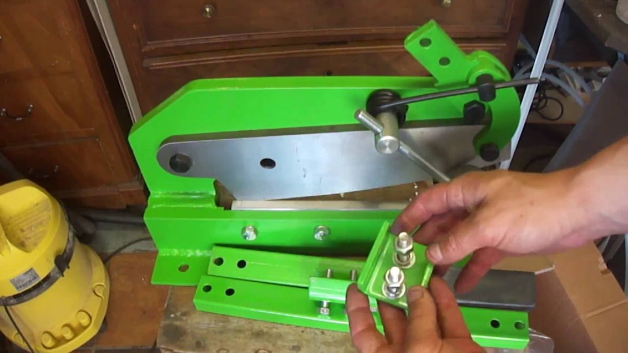 # 170 - Bricolage - D&eacute;ballage, installation cisaille &agrave; t&ocirc;le