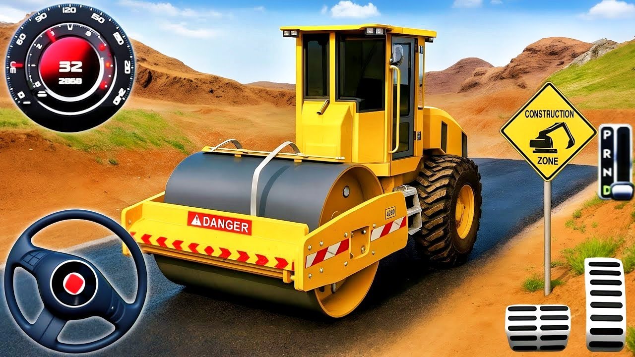 City Road Construction Simulator 3D - Heavy JCB Excavator Construction Game - Android Gameplay