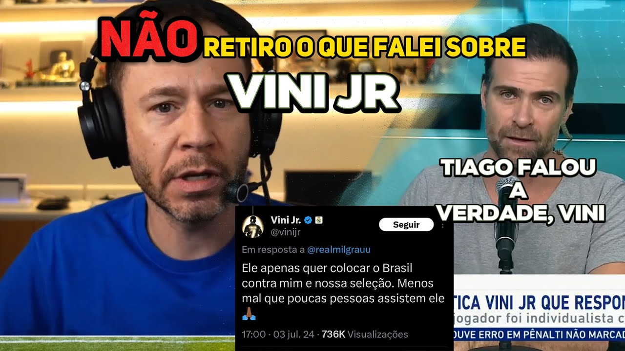 Tiago Leifert responde Vini Jr