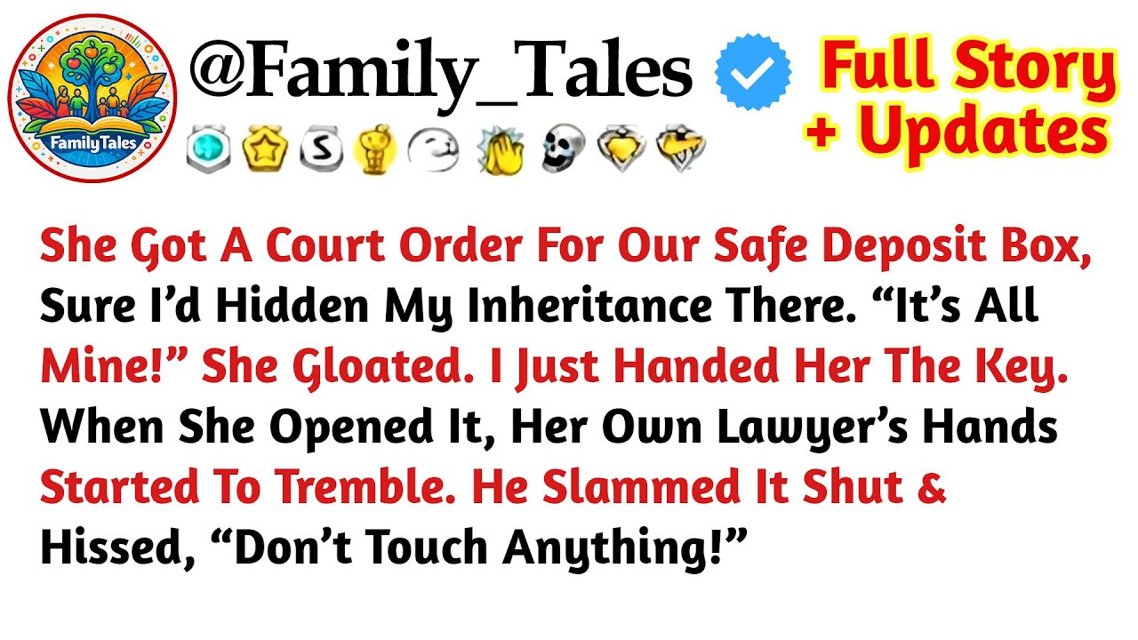 She Got A Court Order For Our Safe Deposit Box, Sure I’d Hidden My Inheritance There. “It’s All Mine