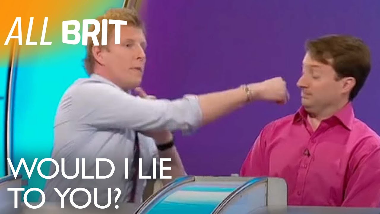 Does Patrick Kielty Really PUNCH David Mitchell!? |  Would I Lie To You  | All Brit