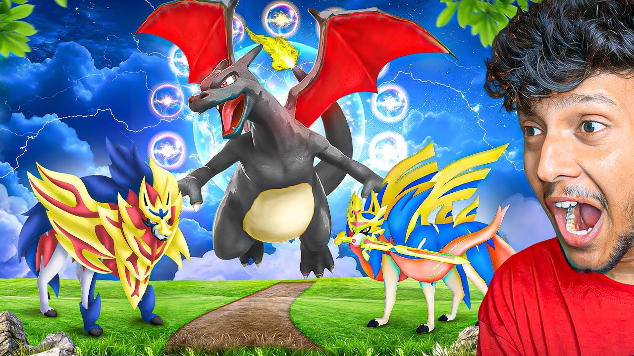 BATTLE OF GODS  - ZAMAZENTA VS MEGA CHARIZARD IN PLAWORLD!🔥 999 LVL #9
