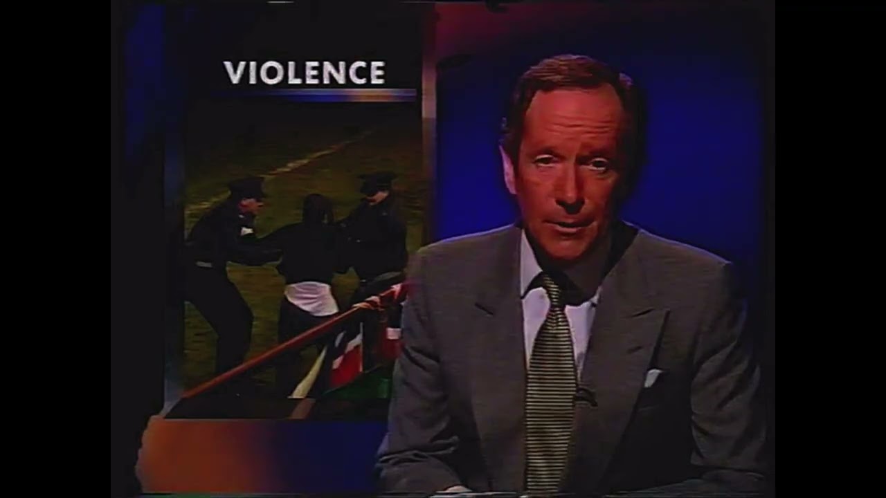 "NO SURRENDER TO THE IRA" ENGLAND FANS VS EIRE/THE IRISH REPUBLIC IN LANSDOWNE ROAD DUBLIN 1995