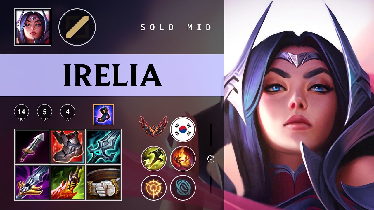 Irelia Mid vs Ryze - KR Grandmaster Patch 26.05