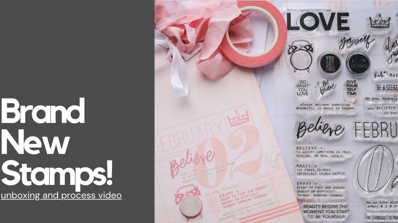 *** Brand New *** New Heidi Swapp Stamps and Process Video #heidiswapp #stampprocess