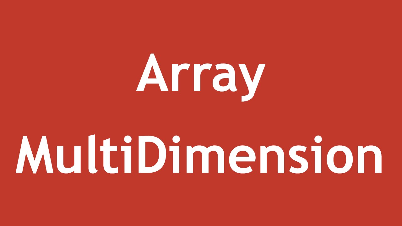 [ Learn PHP 5 In Arabic ] #34 - Array Multidimensional