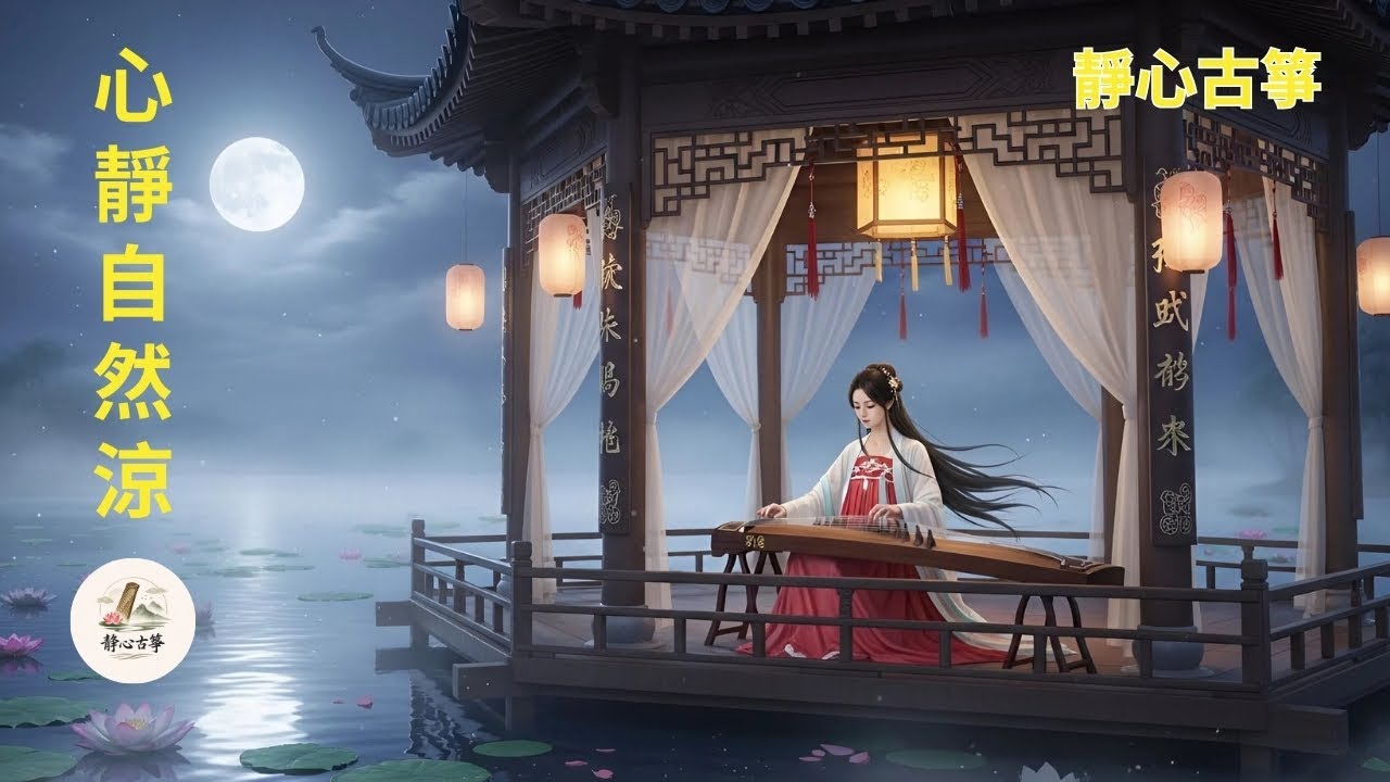 放鬆 古箏音樂 🌙 心靜自然涼  Relaxing Guzheng Music For Inner Peace by 靜心古箏