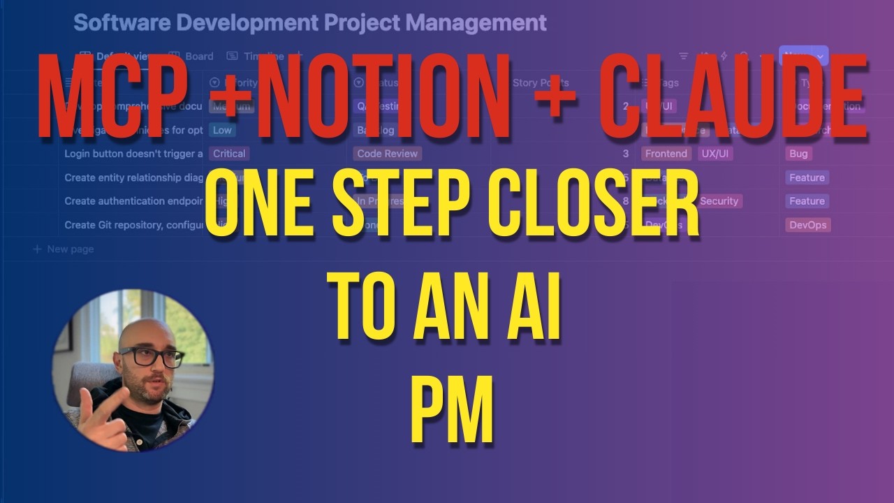 MCP + Notion: The Ultimate PM Workflow Tutorial (Kanban & Gantt)
